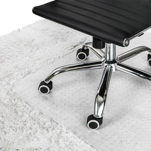 ANHXN Office Chair Mat, Non-Slip Under Computer Desk Chair Carpet Floor Protector, Heavy Duty Clear Plastic Chair Mats for Rolling Gaming and Work Chairs