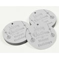 thumbnail image 3 of Inkdotpot Real Silver Foil Merry Christmas & Happy Holiday Tags Favor Hang Paper Tags 100 Pieces, 3 of 6