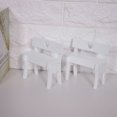 thumbnail image 3 of Mini silla de madera para decoración de casa de muñecas, modelo de banco, boda, regalo para niños, 2 uds., 3 of 8