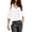 White, variant on DeHolifer Cardigans for Women Summer Kimono 3/4 Sleeve Chiffon Cardigan Loose Puff Sleeve Cover up for Dress Army Green L