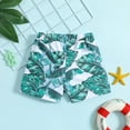 thumbnail image 5 of Gubotare Baby Swim Shorts Toddler Baby Boys Swim Shorts Leaves Print Swimming Trunk Kids Boy Hawaiian Beach Board Shorts Swimwear Size 18-24 Months (White,18-24 Months), 5 of 8