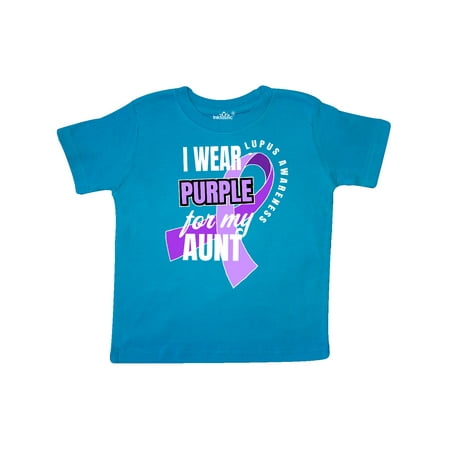 

Inktastic I Wear Purple For My Aunt Lupus Awareness Gift Toddler Boy or Toddler Girl T-Shirt