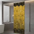 thumbnail image 3 of Window Privacy Film Yellow Geometric Stained Glass Window Film Decorative Sun Block Window Cover Modern Abstract Art Ombre Window Clings Static Adhesive Sticker for Bathroom 29.5"x78.7", 3 of 7