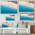 thumbnail image 4 of Designart "Aerial Majesty Tropical Beach Waves II" Beach Framed Wall Art Decor - Coastal Beige Beach & Ocean Entryway Framed Wall Art, 4 of 6