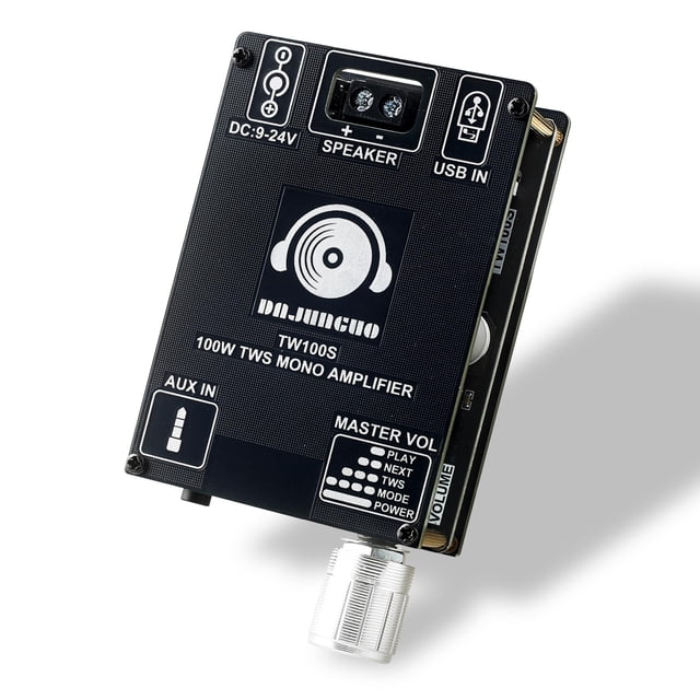 Placa amplificadora Zailen Audio TW100S de 100 W con Bluetooth TWS, 9-24 V