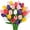 Multicolor 2, variant on Trianu 30Pcs Artificial Tulips Fake Tulips Flowers 13" Slik Tulips Artificial Flowers Real Touch Tulips for Spring Easter Decor Mother's Day Wedding Bouquet (Multicolor 3)