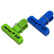 2 Piece Green and Blue Mini Bag Clip Set