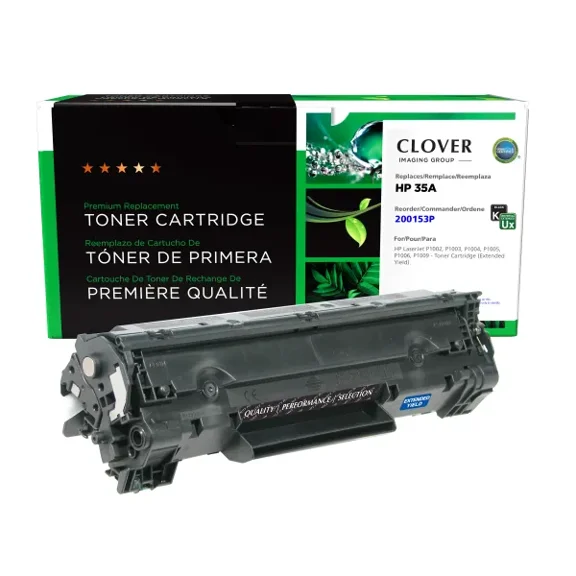 Remanufactured Clover Imaging Extended Yield Toner Cartridge compatible with HP CB435A