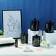 thumbnail image 4 of Paquete de 3 Tarros Dispensadores Qtip, Tarro de Baño, Soporte de Plástico Negro, Caja de Almacenamiento para Bolas de Algodón, Hisopo de Algodón, 4 of 5