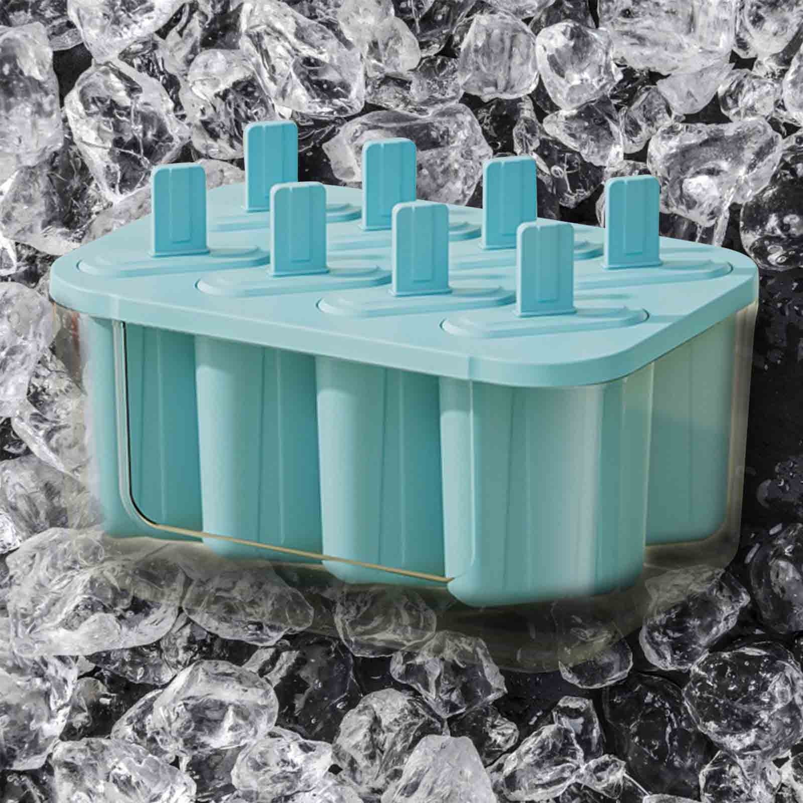 Tunhigl Sales Silica Gel Ice Tray Film with 22-cell Ice Box with Lid Food-grade Ice Maker Home Ice-cream Popsicle