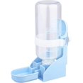 thumbnail image 1 of （Blue）Water Dispenser for Small Animals, 500ml Large Capacity Automatic Rabbit Water Dispenser Hanging Drinker, for Hamster, Guinea Pig, Rabbit, Rat, Chinchilla, Ferret, Gerbil, 1 of 5