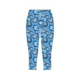 thumbnail image 4 of Jjayotai Womens Pants, Womens Yoga Pants, Women's High Waist Yoga Pants, Summer Trousers, Floral Printed Slim Capris Pants, Capri Leggings for Women Multicolor^ XL, 4 of 5
