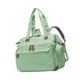 thumbnail image 3 of Bolsa de pañales, mochila con compartimento para zapatos, organizador divisor seco-húmedo, bolsa de viaje portátil, estuche para chupetes para las toa Verde, 3 of 8