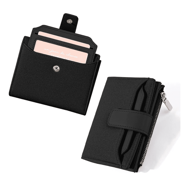 Cartera Mujer De Botones Carteras Dama Gran Capacidad Xtellar negro