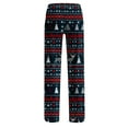 thumbnail image 6 of Xuniizn Pajamas Pants for Women, Plus Size Elastic Christmas Plaid Loungewear Pants, Holiday Cozy Casual Pajamas, 6 of 7