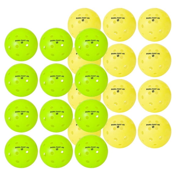 Picklebal Dura Fast 40 Pickleballs, Outdoor Pickleball Balls, Neon, Dozen/Pack of 12, USAPA Approved and Sanctioned for Tournament Play, Professional Performance