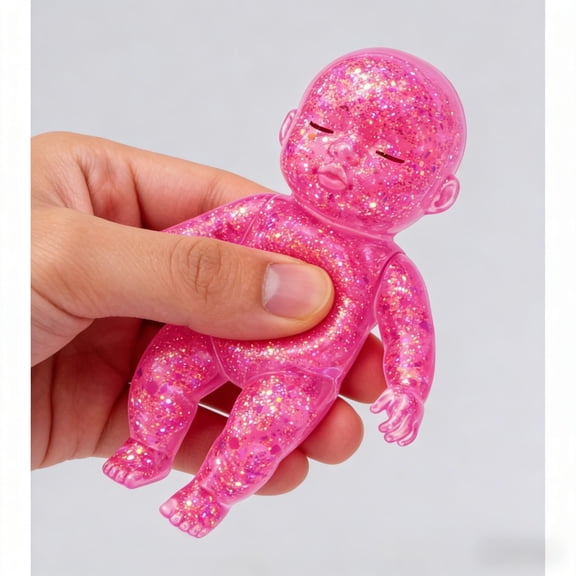 Adorable Kitty Baby Squishie & Baby Nee Oh Stress Relief Toy, Soft Slow Rising Squishy Fidget Toy for Anxiety Relief, Cute Desk Decor for Adults & Kids