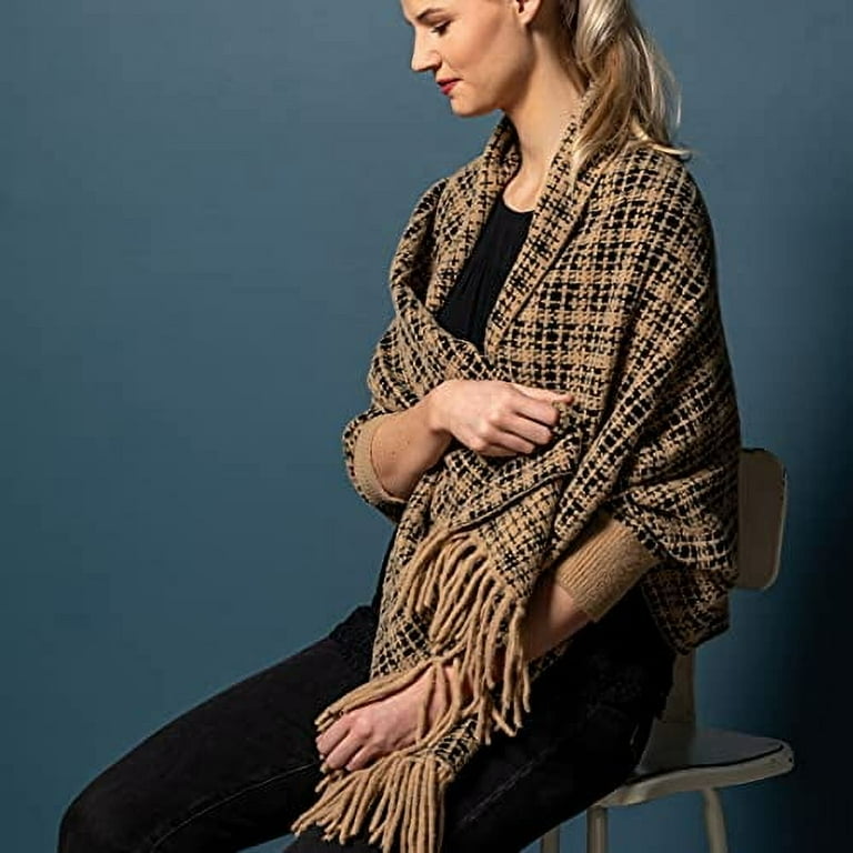 Tweed Shawl with Sleeves - Walmart.com Tweed Shawl with Sleeves - Walmart.com