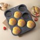 thumbnail image 5 of Bread Mold Non-Stick Durable 8-compartment Silicone Hamburger Bun Pan Baking Mold for Home Kitchen Bakery, 5 of 5