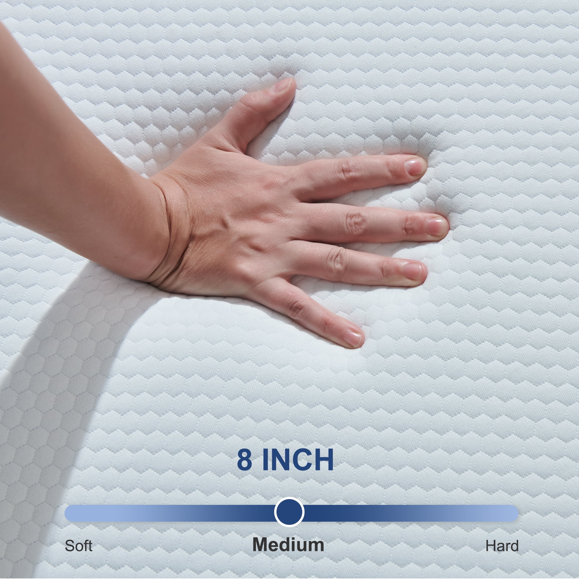 Twin Mattress, GELBIY 8" Medium Gel Memory Foam Mattress in a Box for Adult, Pressure Relief