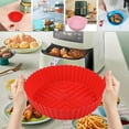 thumbnail image 4 of 2Pcs Silicone Bakeware Réservoir de Drainage d'Huile 3D Résistant à la Chaleur Anti-Adhésif Uniformément Chauffé avec Poignée Friteuses Pot Doublure Cuisine Alimentation, 4 of 11