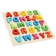 thumbnail image 5 of Rompecabezas de madera con forma de alfabeto, juguete educativo de aprendizaje temprano para niños, letra mayúscula, 5 of 5