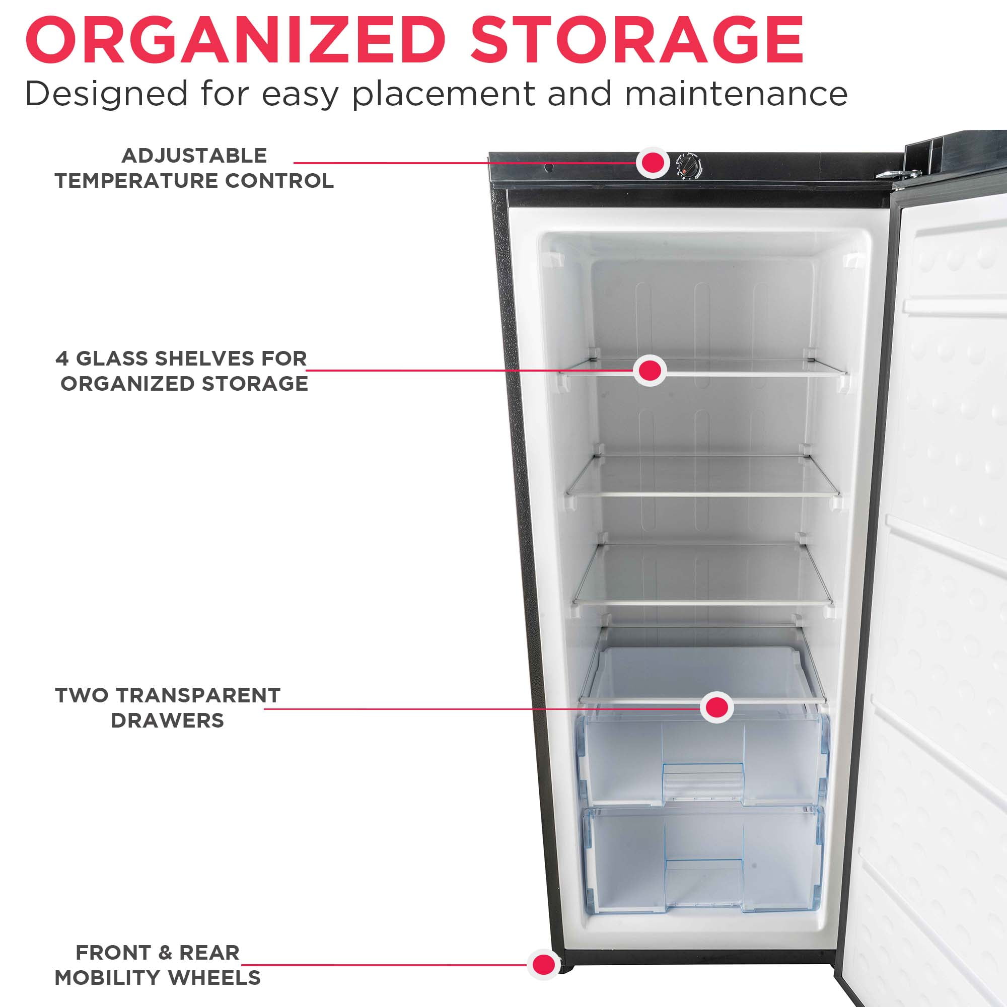Frigidaire 10.0 Cu Ft Upright Convertible Refrigerator Freezer, Platinum Garage Ready Fridge or Freezer for Home, Kitchen, Basement, Office