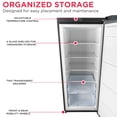thumbnail image 5 of Frigidaire 10.0 Cu Ft Upright Convertible Refrigerator Freezer, Platinum Garage Ready Fridge or Freezer for Home, Kitchen, Basement, Office, 5 of 13