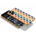 thumbnail image 3 of Retro Colorful Geometric Fabric Case Compatible with iPhone 14 Pro Max,Aesthetic Art Design Full Cover Protective Case, 3 of 5