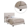 thumbnail image 5 of Twin Upholstered Bed With Nailhead Trim in Ivory, 5 of 5