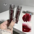 thumbnail image 3 of Lápiz labial de cristal espejo marrón rojo oscuro cosmético de larga duración mujeres Sexy tinte de labios maquillaje mate terciopelo castaño brillo de labios impermeable, 3 of 7