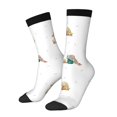 thumbnail image 1 of Bingfone Rabbit Blowing Dandelions Print Compression Socks for Women and Men Long Socks for Running Athletic Cycling Nurse, 1 of 6