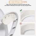 thumbnail image 6 of BQBQERT Quick Mount Toilet Splash Guard For Men Versatile PVC Modern Bathroom Accessory, 6 of 9