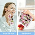 thumbnail image 6 of GZHJMY Watercolor Flowers Wash Cloths 2 Pack - 12 x 12 Inch Super Super Soft Washcloths for Your Face and Body - 100% Cotton Absorbent Baby Face Towel, 6 of 7