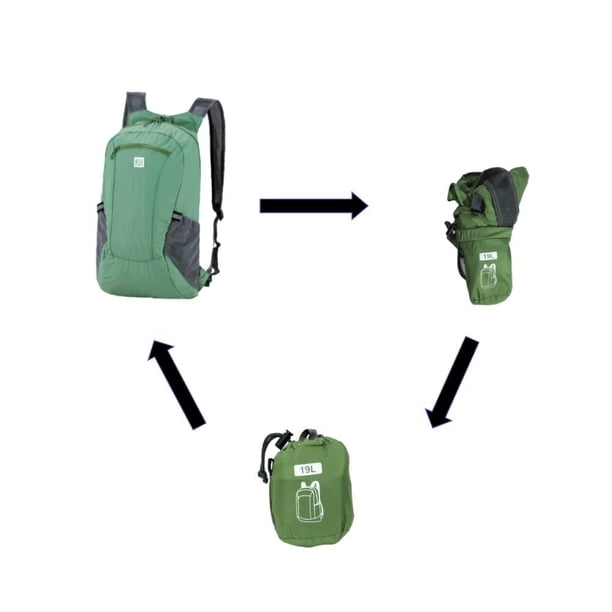 Piso Con Bolso Plegable Mochila Icepack Verde