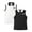 3-Black/White, variant on Girls School Uniform Short Printed Sleeveless Polo Shirt,2-Pack,8-9Y