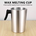 thumbnail image 3 of 4 Pounds Candle Making Pouring Pot, Aluminum Construction Candle Making Pitcher Dripless Pouring Spout Wax Melting Pot, 3 of 8
