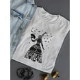 thumbnail image 3 of Black Rabbit. T-Shirt Women -Fab Funky Designs, Female Small, 3 of 4
