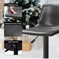 thumbnail image 3 of Vitesse Bar Stools Set of 4 Modern Swivel Bar Chairs, Barstools Counter Height with High Backrest, Adjustable Faux Leather Upholstered Bar Stool for Bar, Kitchen, Dining Room, 3 of 7
