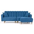 thumbnail image 2 of Sofá Cama Modular Reversible de Lino Azul Modelo Avocata Makora, 2 of 9