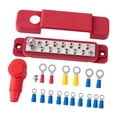 thumbnail image 5 of 12 Terminal Power Distribution Block Bus Bar 48V Accessories Replacement Easy to Install with Terminals for Boat Marine Use red, 5 of 8