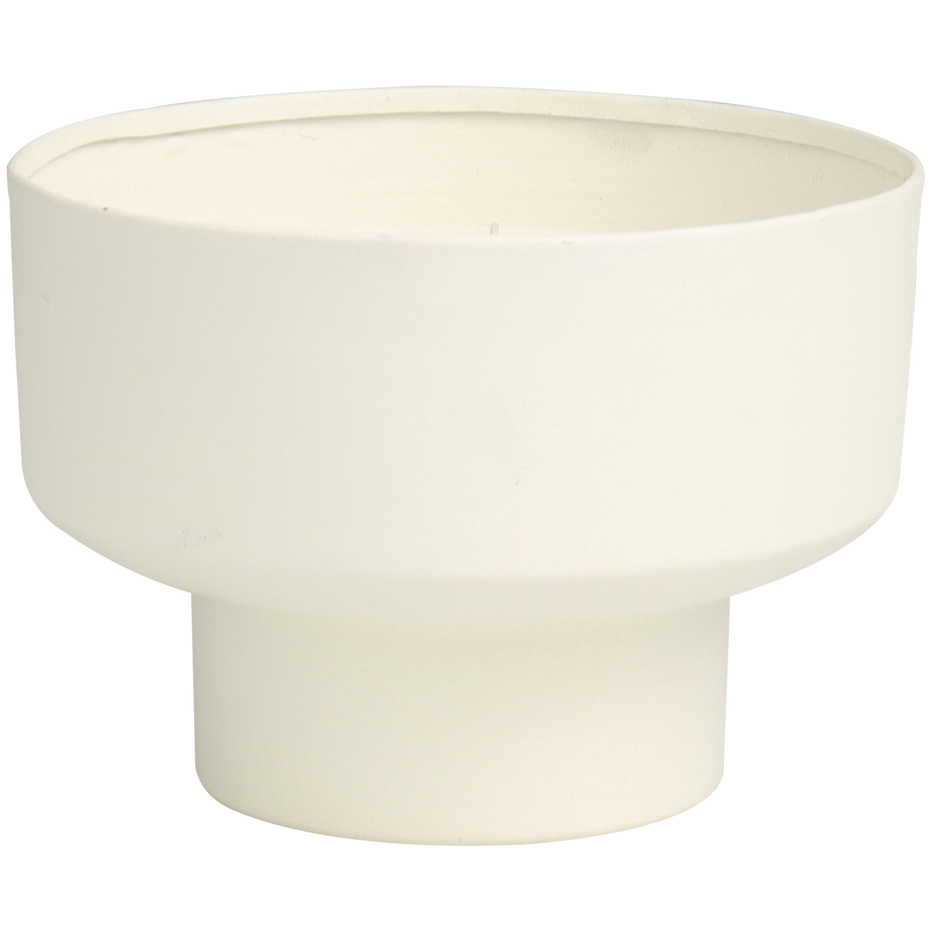 CosmoLiving by Cosmopolitan White Metal Cozy Cashmere Scented Matte 50 oz 3 Wick Candle with White Wax