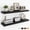 Black, variant on 36Inch Floating Shelves for Wall, Rustic Wooden Floating Shelves for Bathroom|Bedroom|Kitchen, 2 Pack Deep Wall Mounted Book Shelf, Wood Storage Display Shelf for Home Decor, Brown