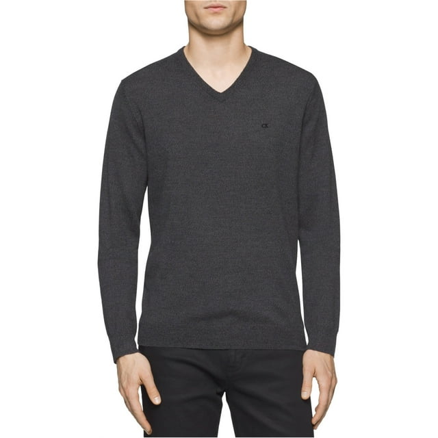 Calvin Klein Mens Knit Pullover Sweater, Black, XX-Large