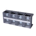 thumbnail image 3 of Bloc de Jonction Type Vis Double Rangée 4 Bandes de Position Barrière 200A pour Connexion Électrique, 3 of 14