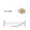 thumbnail image 2 of Unique Bargains Goupille de Sonde de Test à Ressort 50 Pcs Embout 1.5mm 24.2mm pour Carte PCB Contact de Test, 2 of 6
