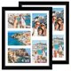 thumbnail image 1 of FIXSMITH Marcos de fotos de 11 x 14 pulgadas, decoración de pared con collage, muestra 5 fotos de 4 x 6 pulgadas con paspartú o 1 paquete de póster de 11 x 14 pulgadas sin paspartú, marcos de fotos mú, 1 of 1