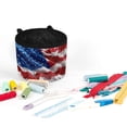 thumbnail image 3 of HELLHERO Sewing Machine Pad Storage Bag Premium Fabric Durable Dustproof for Thanksgiving, United States Flag, 3 of 5