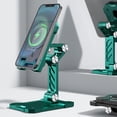 thumbnail image 1 of Soporte para teléfono de Soporte para de escritorio Inalámbrico nético Plegable Compatible para dispositivos múltiples Verde Hugo Titular de carga del teléfono, 1 of 7