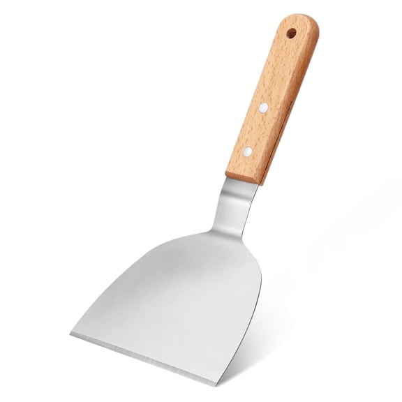 FZAZMLT Metal Spatula for Cast Iron Skillet,Stainless Steel Turner Flipper for Cooking Grill